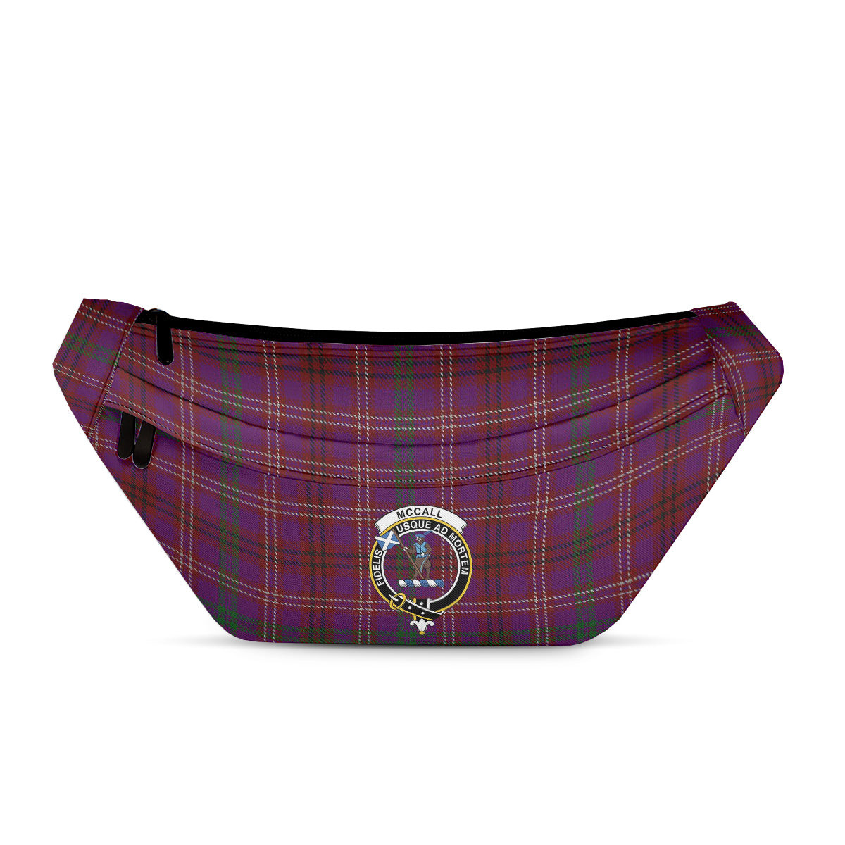 ScotsTee Shop Scottish McCall (Caithness) Clan Crest Tartan Fanny Pack Plaid Waist Bag