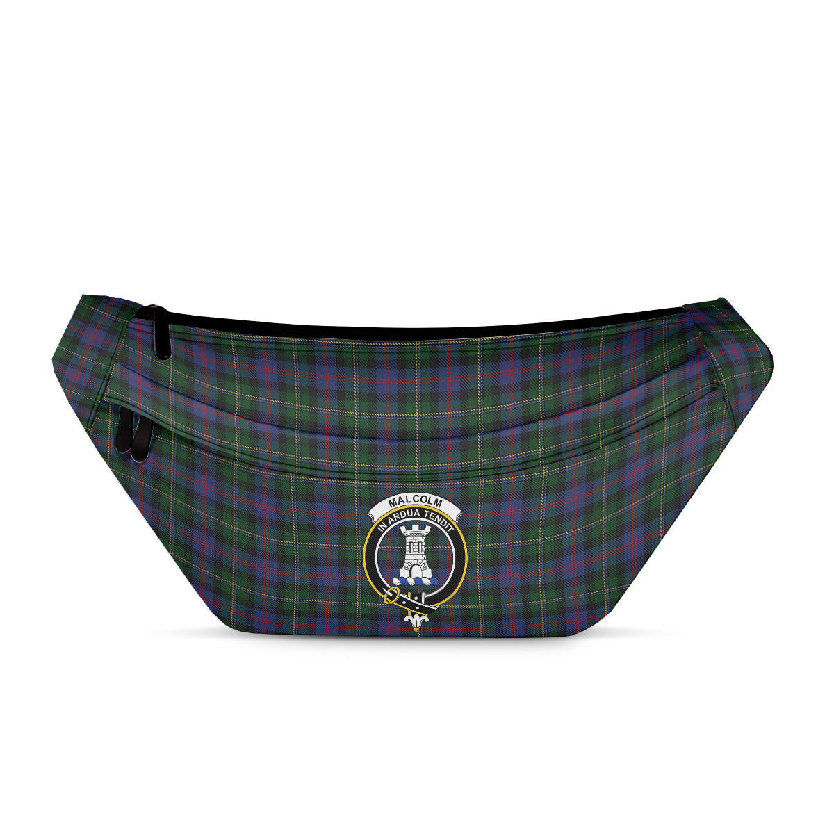 ScotsTee Shop Scottish Malcolm 2 Clan Crest Tartan Fanny Pack Plaid Waist Bag