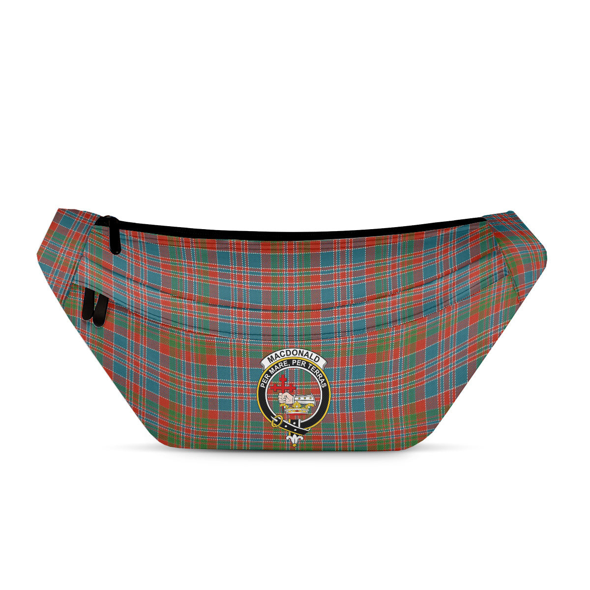 ScotsTee Shop Scottish MacDonald of Boisdale Ancient Clan Crest Tartan Fanny Pack Plaid Waist Bag