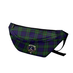 ScotsTee Shop Scottish MacKinlay 2_4 black stripes Clan Crest Tartan Fanny Pack Plaid Waist Bag