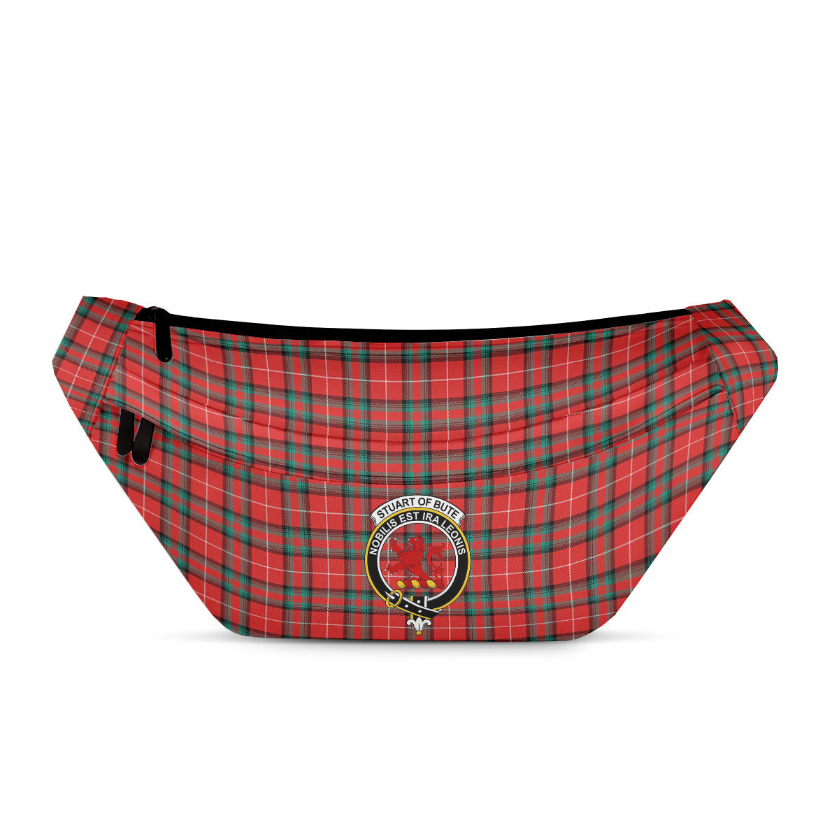 ScotsTee Shop Scottish Stuart of Bute SC Clan Crest Tartan Fanny Pack Plaid Waist Bag