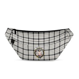 ScotsTee Shop Scottish McFarland Black White Ancient Clan Crest Tartan Fanny Pack Plaid Waist Bag