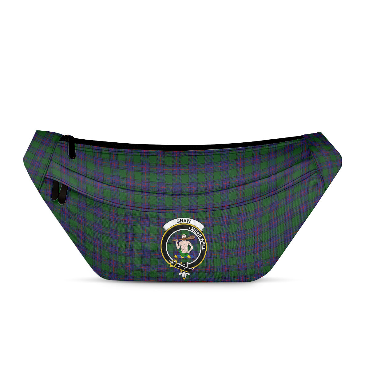 ScotsTee Shop Scottish Shaw Clan Crest Tartan Fanny Pack Plaid Waist Bag
