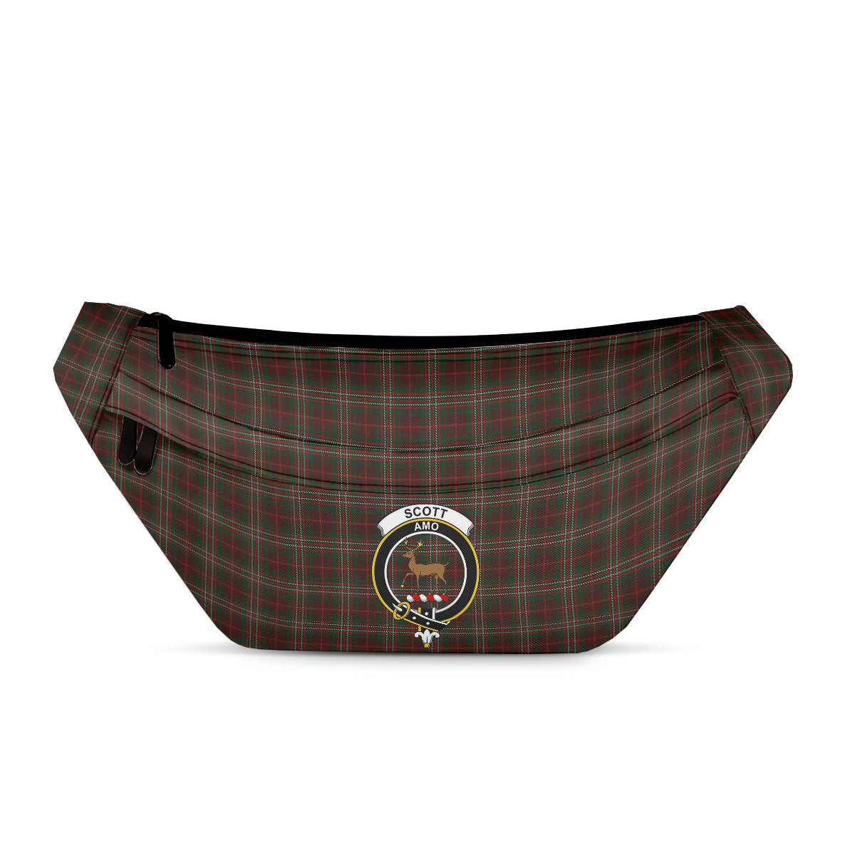 ScotsTee Shop Scottish Scott Hunting Clan Crest Tartan Fanny Pack Plaid Waist Bag