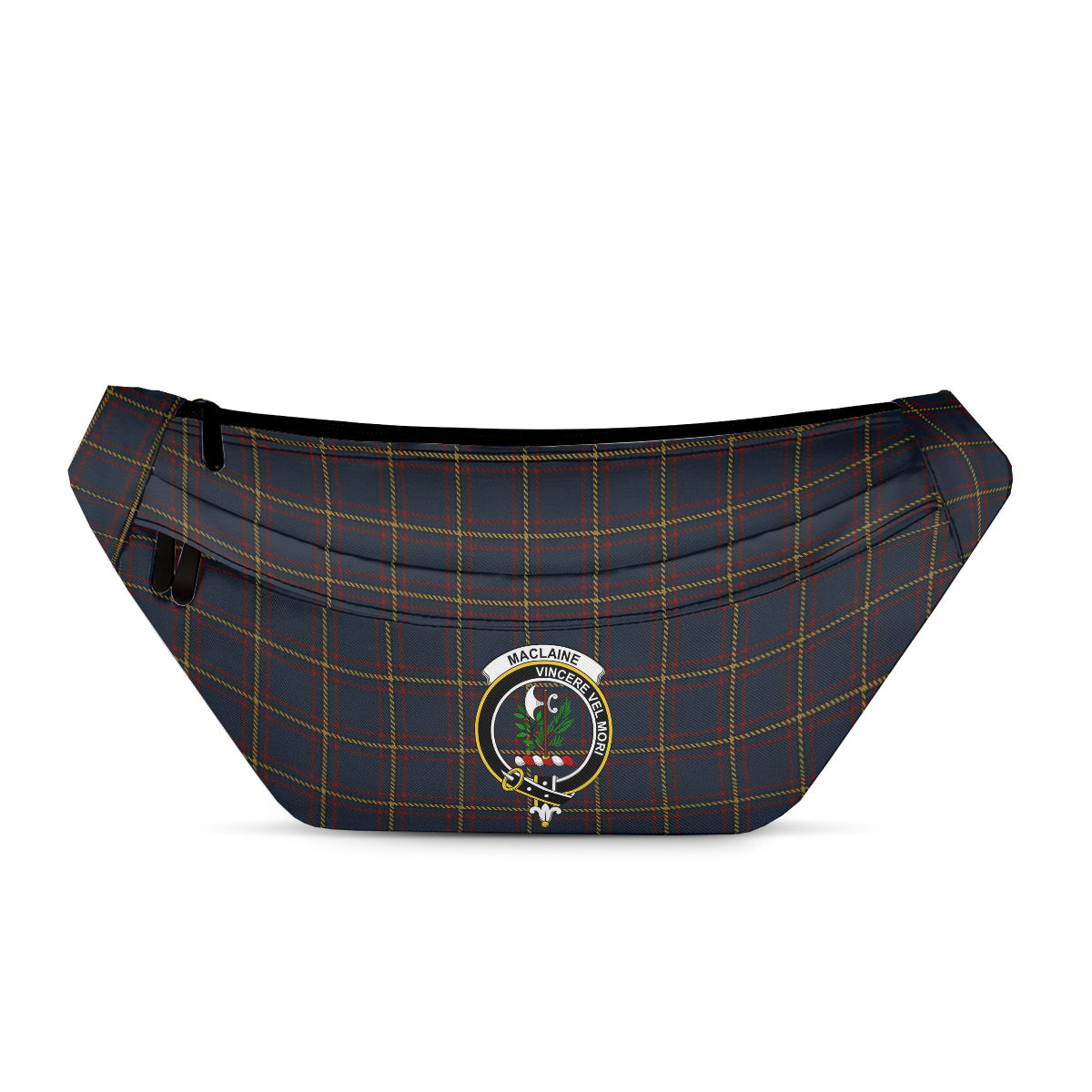 ScotsTee Shop Scottish MacLaine of Lochbuie Hunting Clan Crest Tartan Fanny Pack Plaid Waist Bag