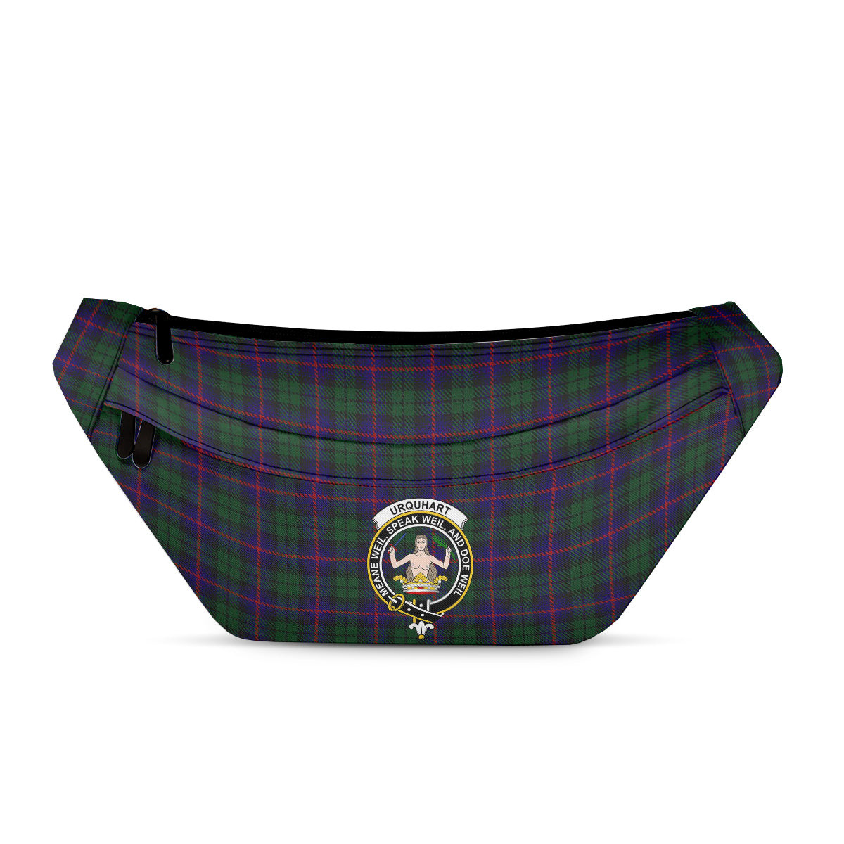 ScotsTee Shop Scottish Urquhart Clan Crest Tartan Fanny Pack Plaid Waist Bag