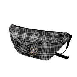 ScotsTee Shop Scottish MacLean Black and White Clan Crest Tartan Fanny Pack Plaid Waist Bag