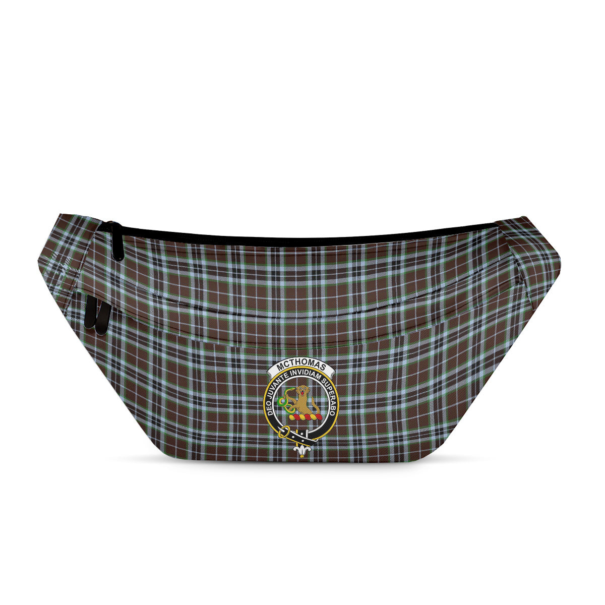 ScotsTee Shop Scottish McThomas Hunting Modern Clan Crest Tartan Fanny Pack Plaid Waist Bag