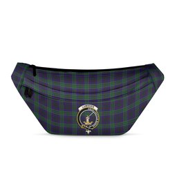 ScotsTee Shop Scottish Lumsden Green Clan Crest Tartan Fanny Pack Plaid Waist Bag