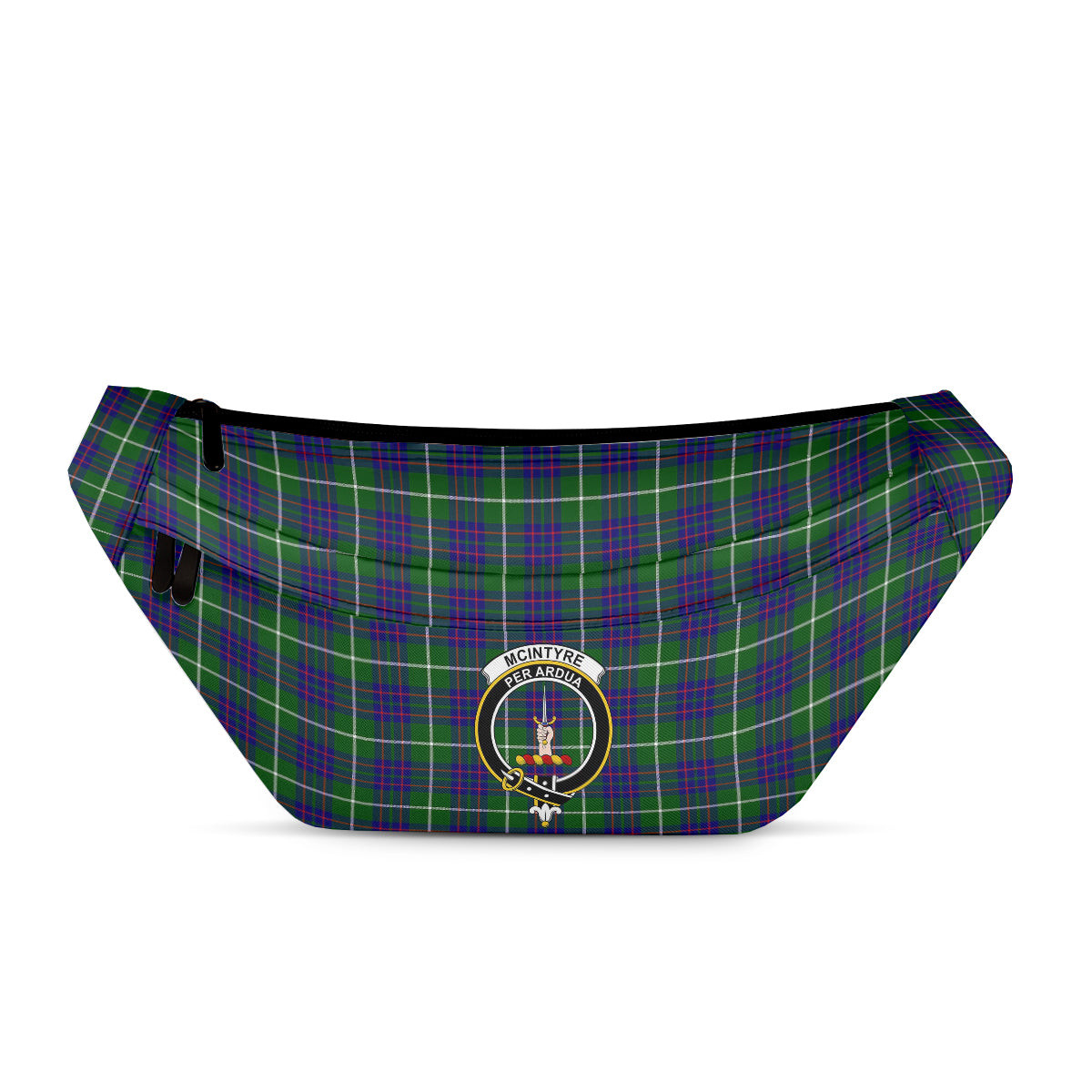 ScotsTee Shop Scottish McIntyre Hunting Modern Clan Crest Tartan Fanny Pack Plaid Waist Bag