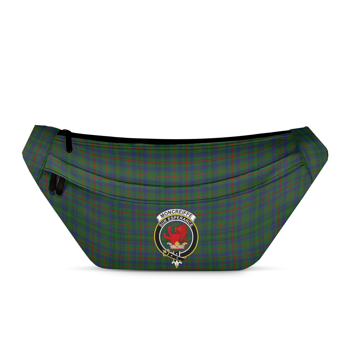 ScotsTee Shop Scottish Moncreiffe of Atholl Clan Crest Tartan Fanny Pack Plaid Waist Bag