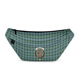 ScotsTee Shop Scottish Melville Modern Clan Crest Tartan Fanny Pack Plaid Waist Bag