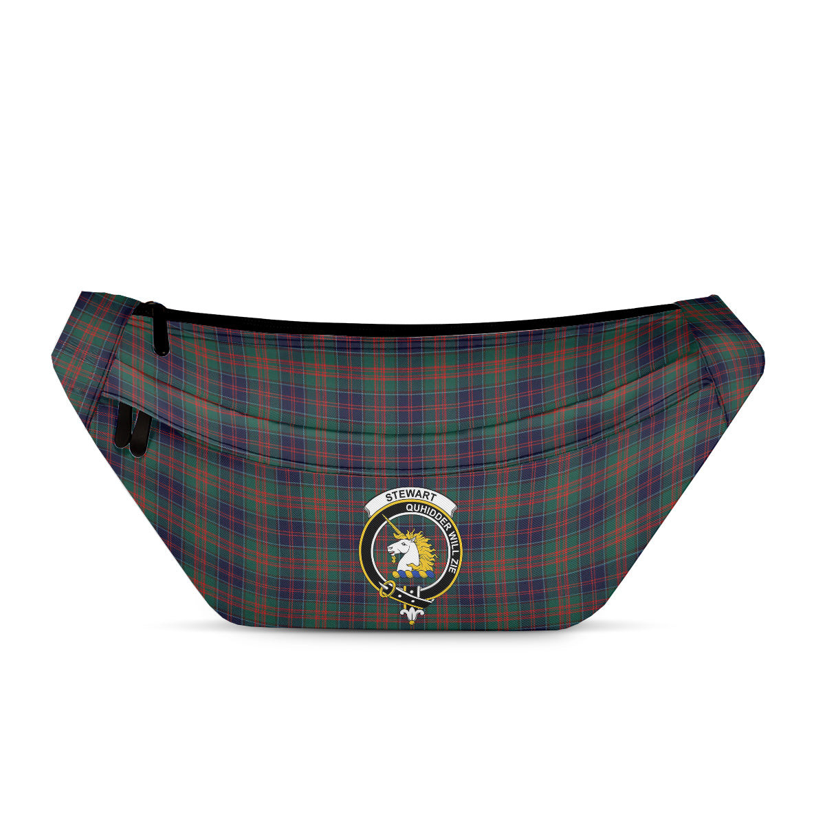 ScotsTee Shop Scottish Stewart of Appin Hunting Modern Clan Crest Tartan Fanny Pack Plaid Waist Bag