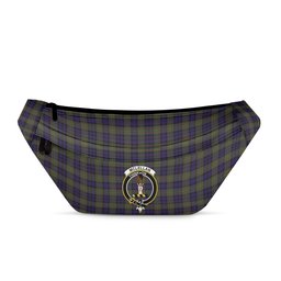 ScotsTee Shop Scottish McLellan Modern Clan Crest Tartan Fanny Pack Plaid Waist Bag