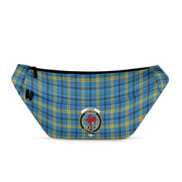 ScotsTee Shop Scottish Laing SC Clan Crest Tartan Fanny Pack Plaid Waist Bag