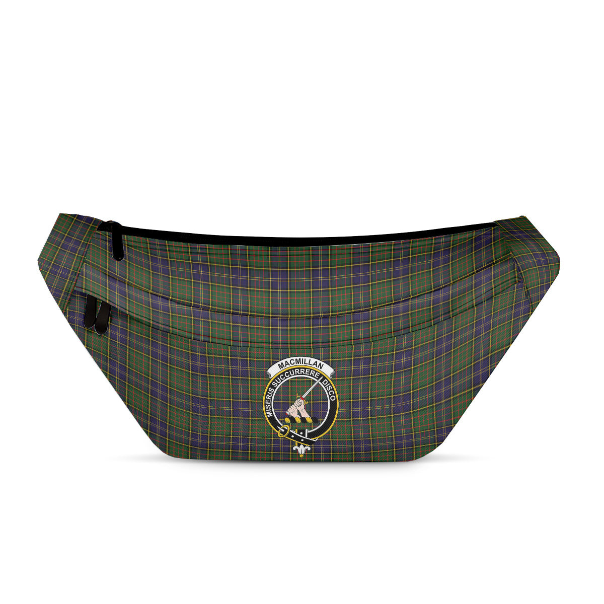 ScotsTee Shop Scottish MacMillan Hunting Modern SC Clan Crest Tartan Fanny Pack Plaid Waist Bag