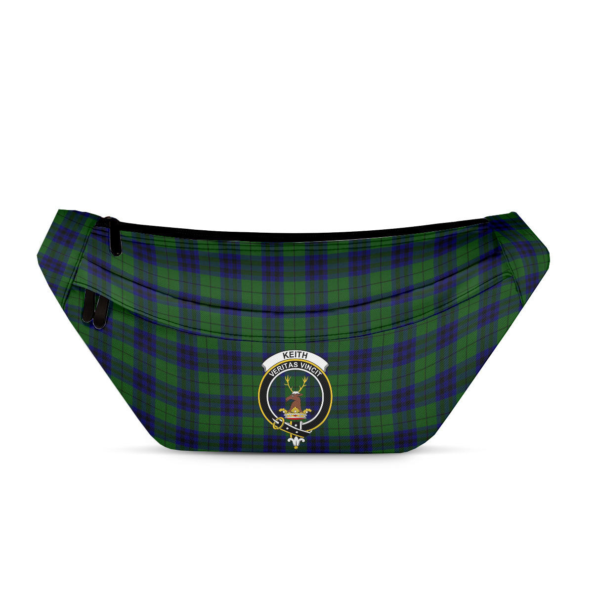 ScotsTee Shop Scottish Keith Modern Clan Crest Tartan Fanny Pack Plaid Waist Bag