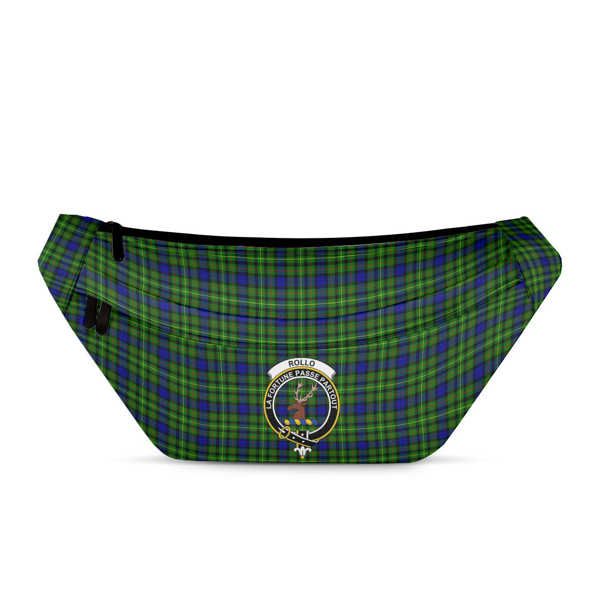 ScotsTee Shop Scottish Rollo SC Clan Crest Tartan Fanny Pack Plaid Waist Bag