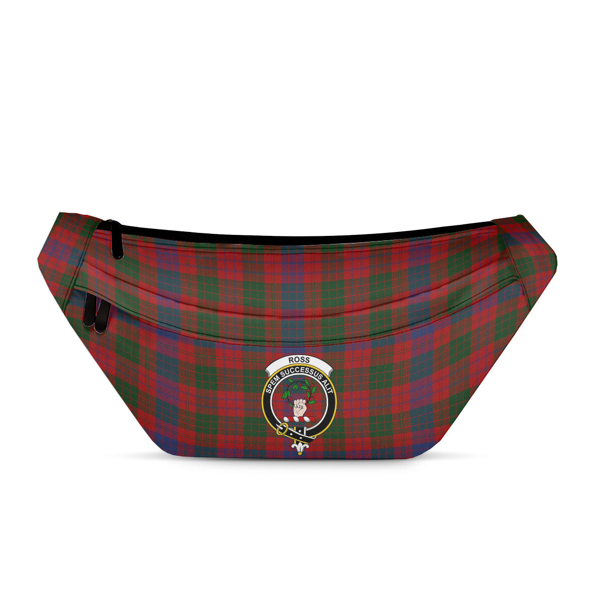 ScotsTee Shop Scottish Ross Clan Crest Tartan Fanny Pack Plaid Waist Bag