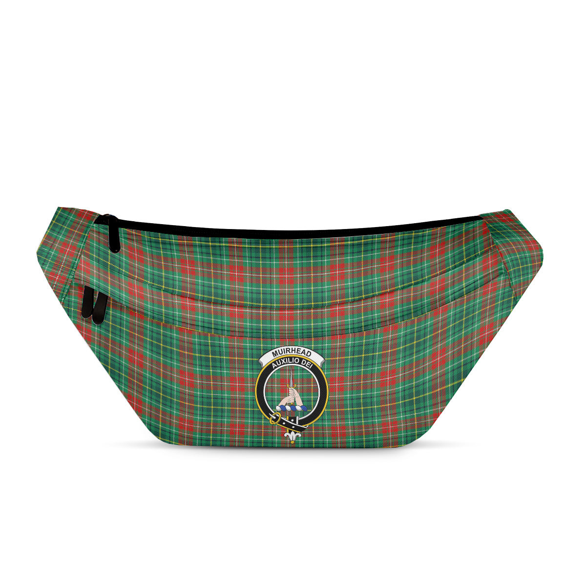 ScotsTee Shop Scottish Muirhead Modern Clan Crest Tartan Fanny Pack Plaid Waist Bag