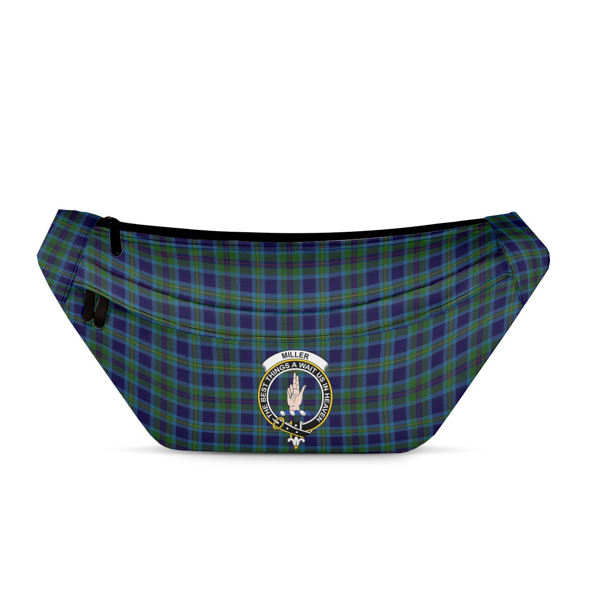 ScotsTee Shop Scottish Miller Clan Crest Tartan Fanny Pack Plaid Waist Bag
