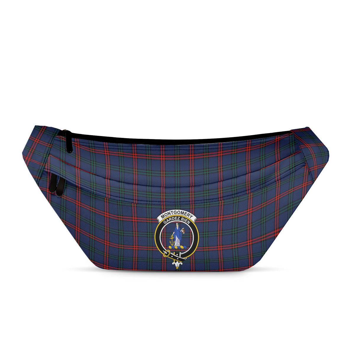 ScotsTee Shop Scottish Montgomery of Ayrshire Modern Clan Crest Tartan Fanny Pack Plaid Waist Bag