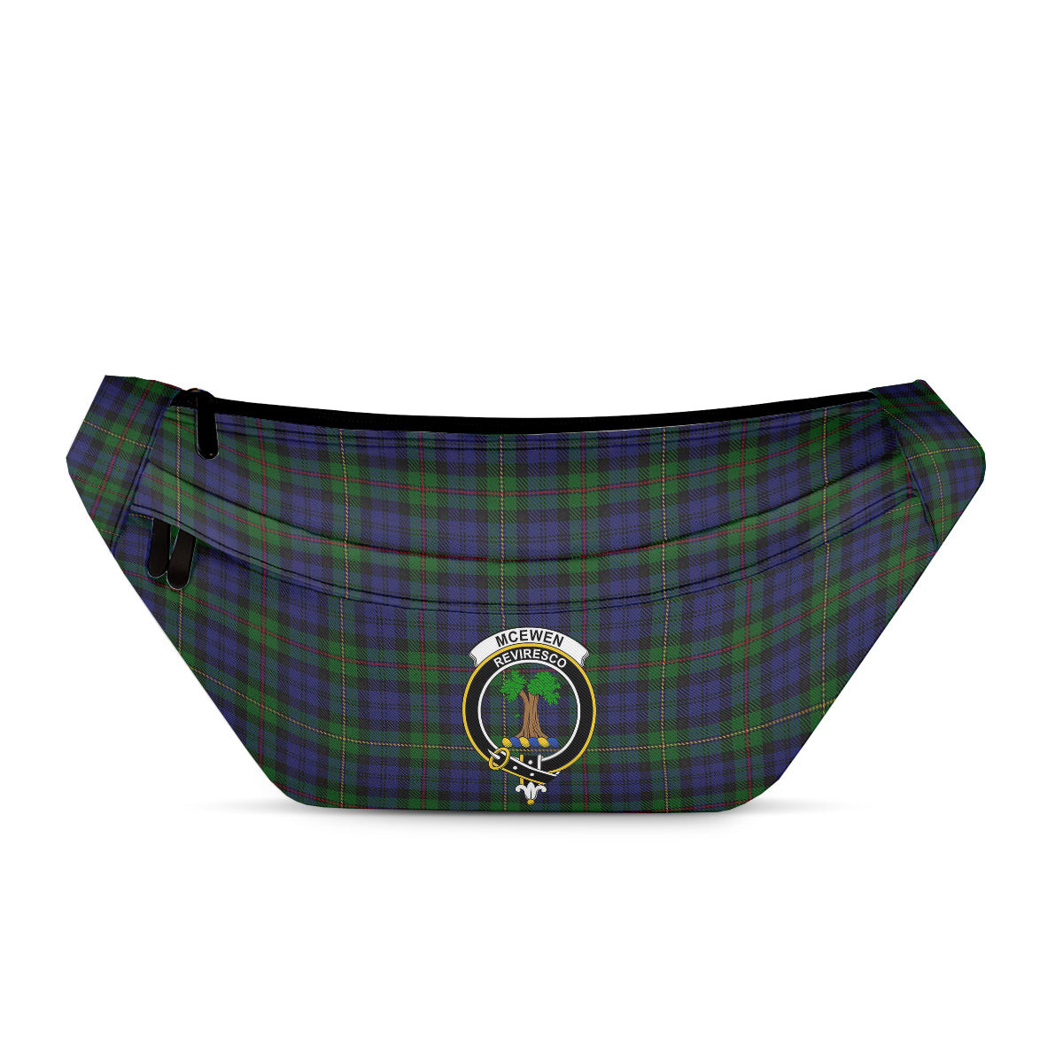 ScotsTee Shop Scottish McEwen Clan Crest Tartan Fanny Pack Plaid Waist Bag