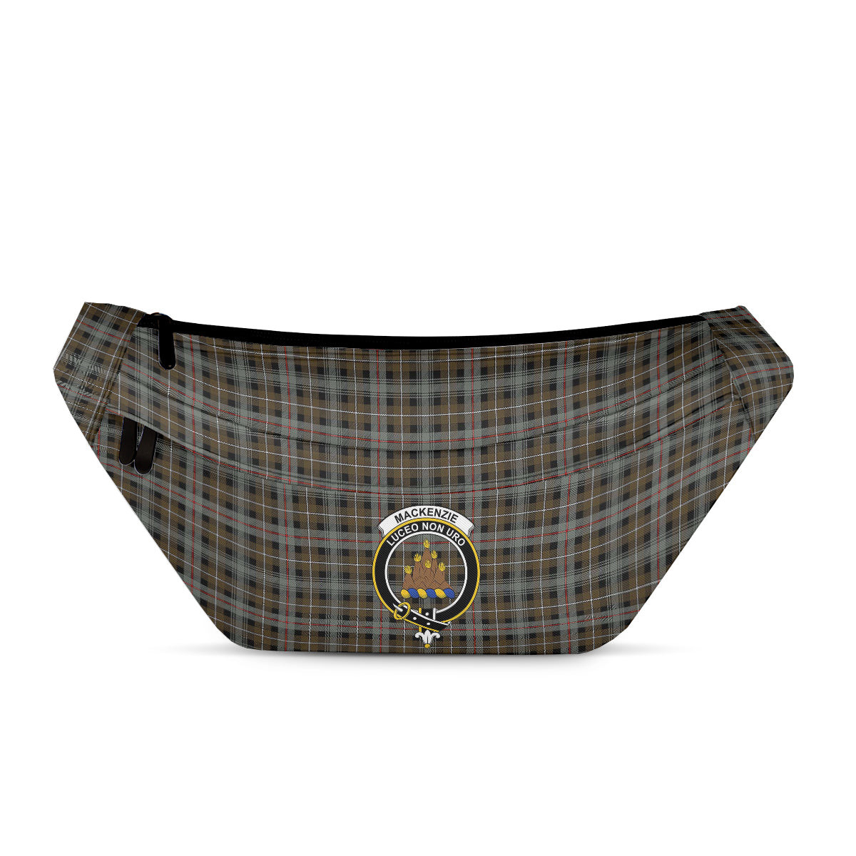 ScotsTee Shop Scottish MacKenzie Weathered Clan Crest Tartan Fanny Pack Plaid Waist Bag