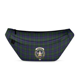 ScotsTee Shop Scottish Urquhart White Line Clan Crest Tartan Fanny Pack Plaid Waist Bag