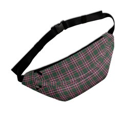 ScotsTee Shop Scottish MacFarlane Hunting Modern Clan Crest Tartan Fanny Pack Plaid Waist Bag