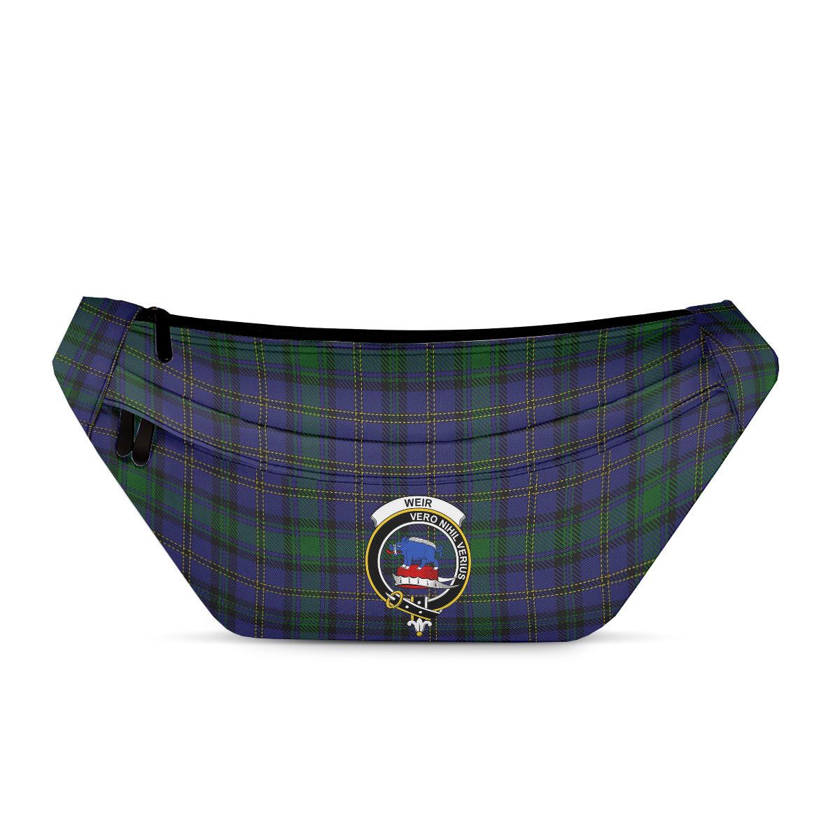 ScotsTee Shop Scottish Weir Modern Clan Crest Tartan Fanny Pack Plaid Waist Bag
