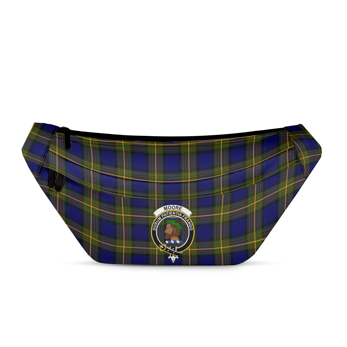 ScotsTee Shop Scottish Moore Clan Crest Tartan Fanny Pack Plaid Waist Bag