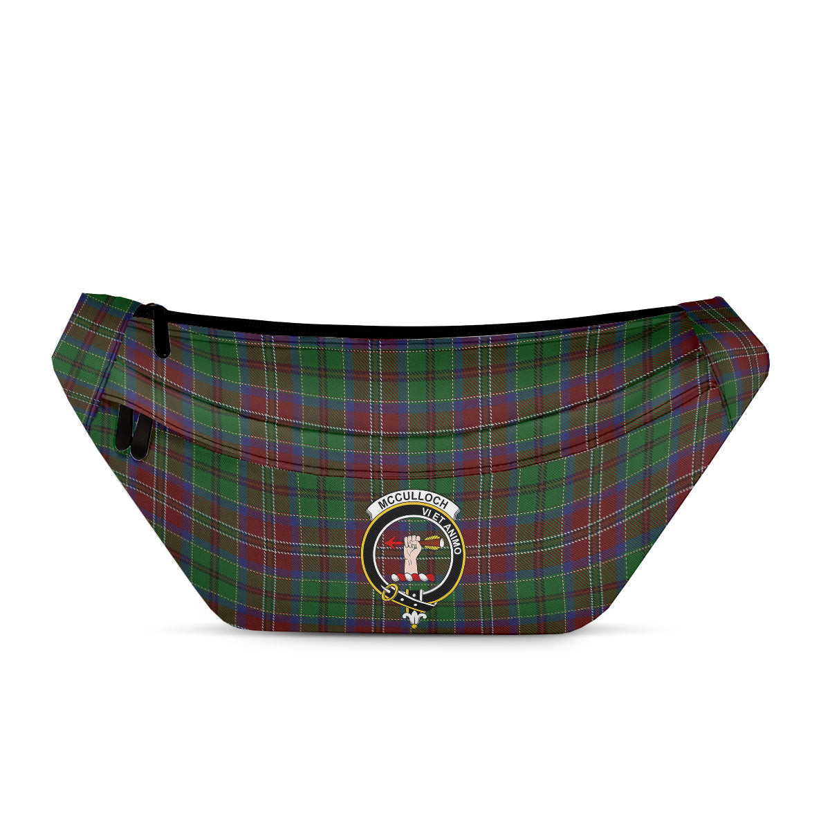 ScotsTee Shop Scottish McCulloch Clan Crest Tartan Fanny Pack Plaid Waist Bag