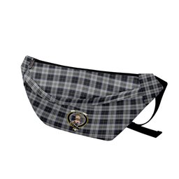 ScotsTee Shop Scottish Menzies Black Dress Clan Crest Tartan Fanny Pack Plaid Waist Bag