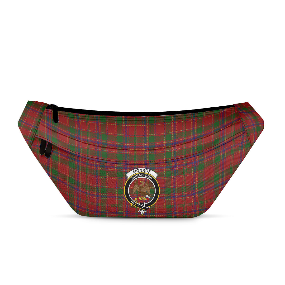 ScotsTee Shop Scottish Monroe Clan Crest Tartan Fanny Pack Plaid Waist Bag
