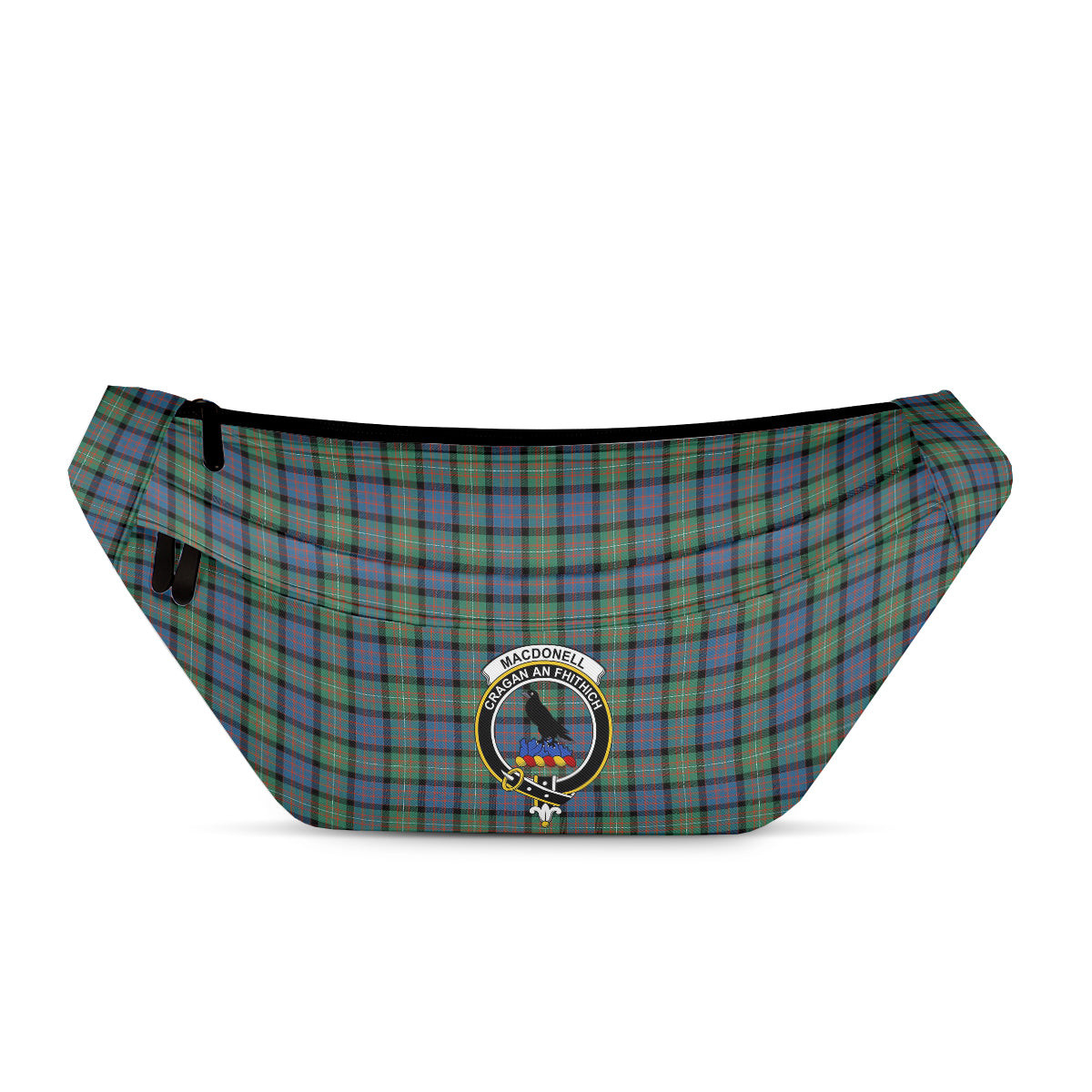 ScotsTee Shop Scottish MacDonell Of Glengarry Ancient Clan Crest Tartan Fanny Pack Plaid Waist Bag