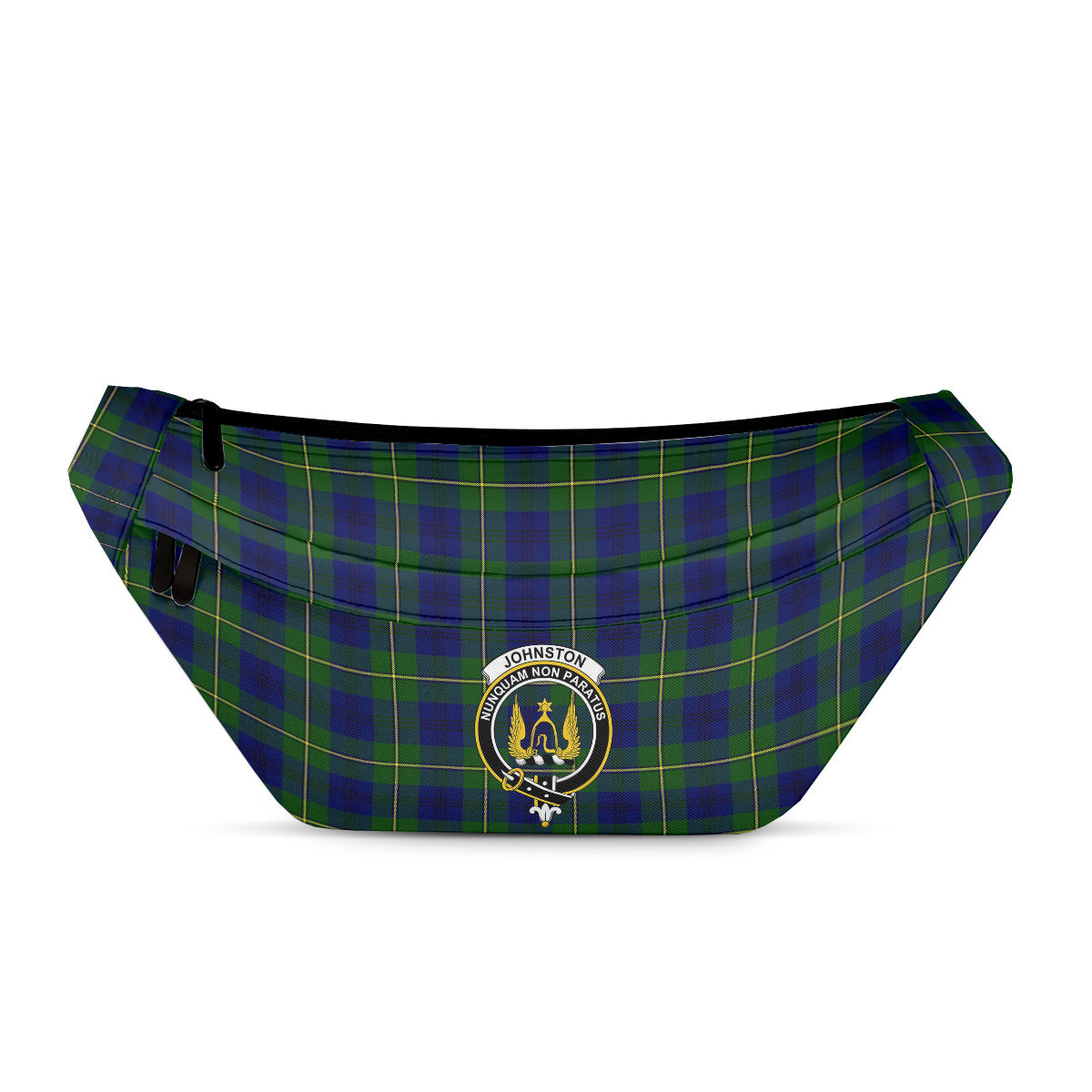 ScotsTee Shop Scottish Johnstone Modern Clan Crest Tartan Fanny Pack Plaid Waist Bag