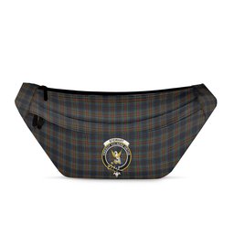 ScotsTee Shop Scottish Stewart Black 2 Clan Crest Tartan Fanny Pack Plaid Waist Bag