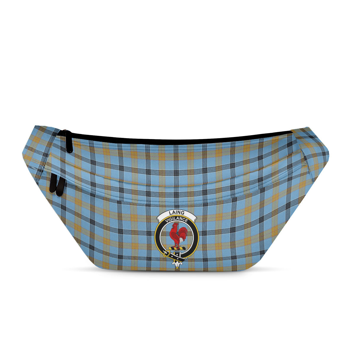 ScotsTee Shop Scottish Laing Ancient Clan Crest Tartan Fanny Pack Plaid Waist Bag
