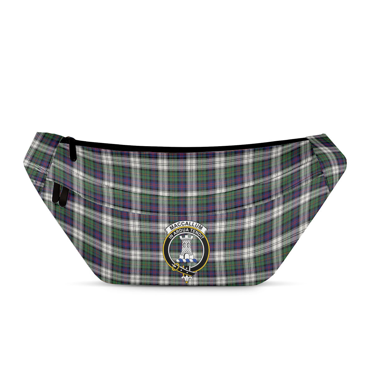 ScotsTee Shop Scottish MacCallum Dress Modern Clan Crest Tartan Fanny Pack Plaid Waist Bag