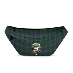 ScotsTee Shop Scottish Lockhart Modern Clan Crest Tartan Fanny Pack Plaid Waist Bag