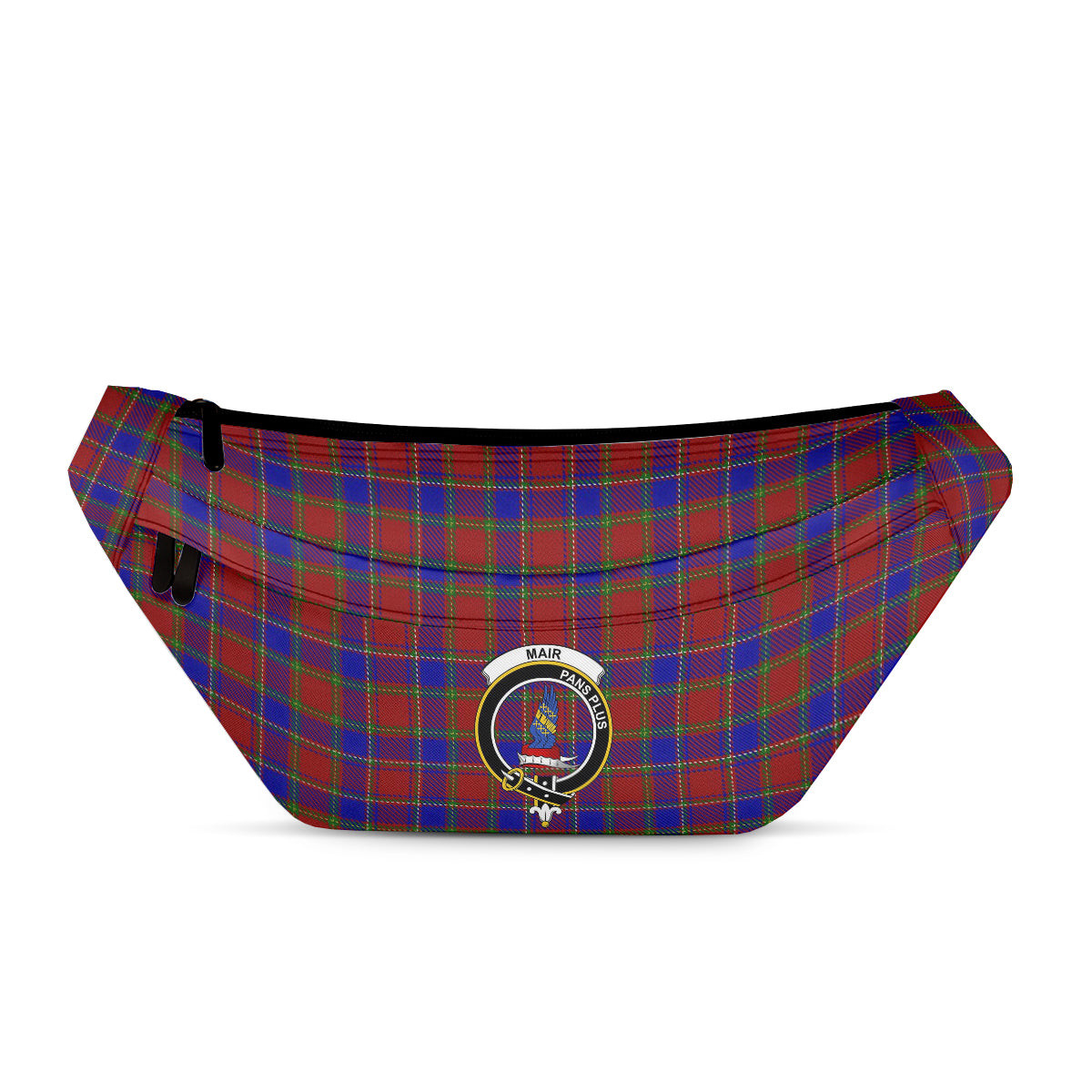 ScotsTee Shop Scottish Mair Clan Crest Tartan Fanny Pack Plaid Waist Bag