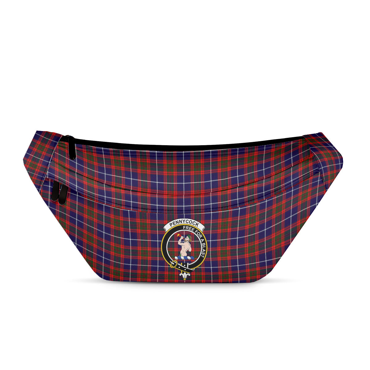 ScotsTee Shop Scottish Pennycook Modern Clan Crest Tartan Fanny Pack Plaid Waist Bag