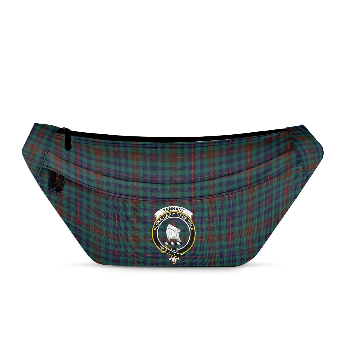 ScotsTee Shop Scottish Tennant Yules Modern Clan Crest Tartan Fanny Pack Plaid Waist Bag