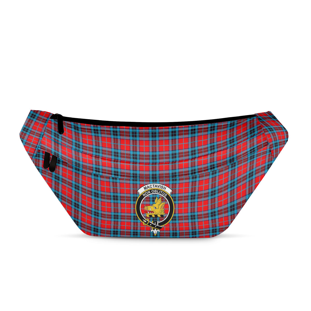 ScotsTee Shop Scottish MacTavish Modern Clan Crest Tartan Fanny Pack Plaid Waist Bag