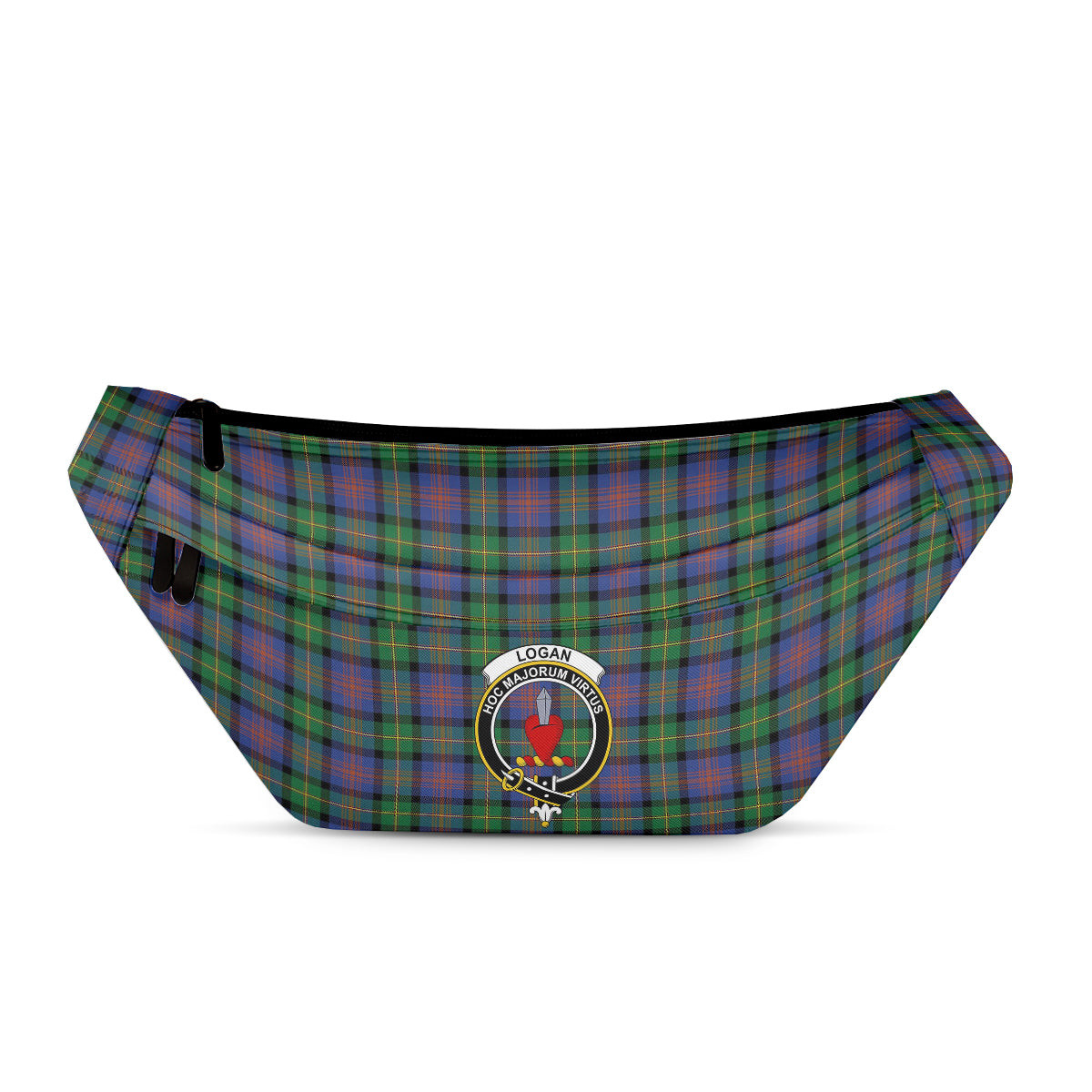 ScotsTee Shop Scottish Logan Ancient Clan Crest Tartan Fanny Pack Plaid Waist Bag