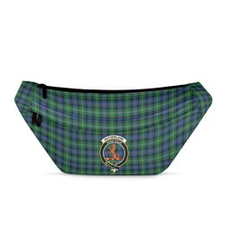 ScotsTee Shop Scottish Sutherland Old Ancient Clan Crest Tartan Fanny Pack Plaid Waist Bag