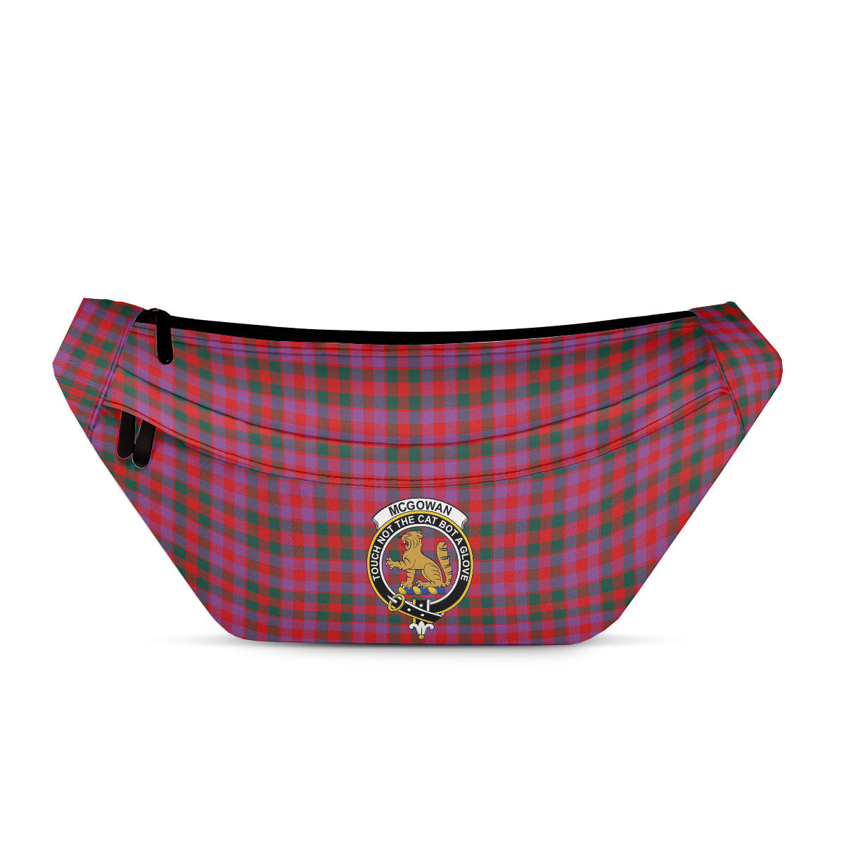 ScotsTee Shop Scottish McGowan Portrait Modern Clan Crest Tartan Fanny Pack Plaid Waist Bag