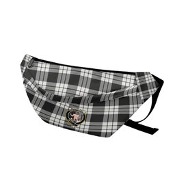 ScotsTee Shop Scottish McFarlane Black White Clan Crest Tartan Fanny Pack Plaid Waist Bag