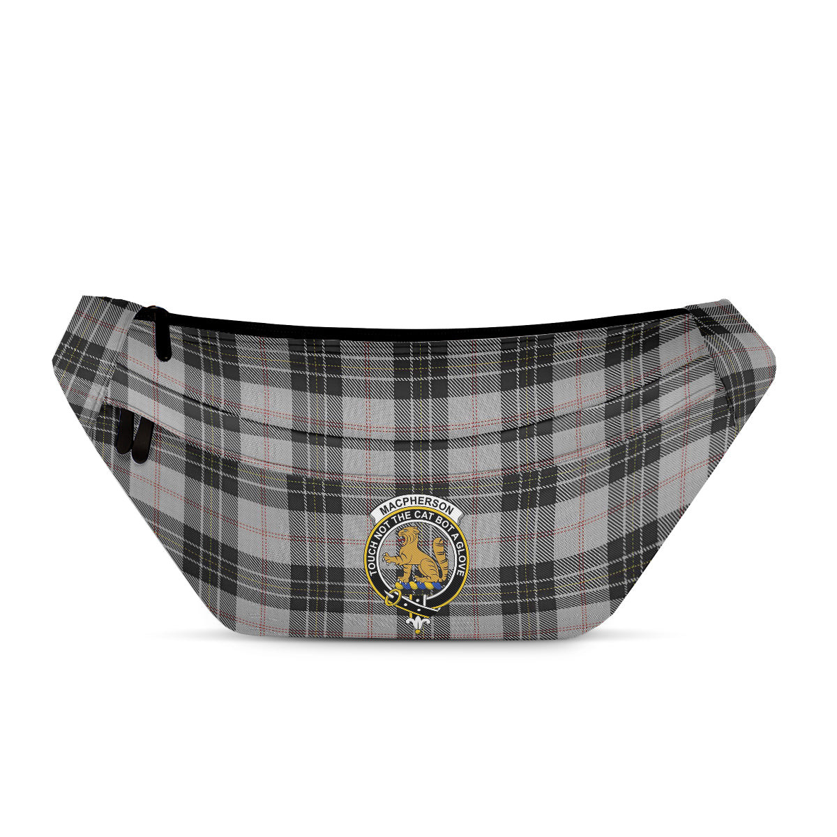 ScotsTee Shop Scottish MacPherson Dress Clan Crest Tartan Fanny Pack Plaid Waist Bag